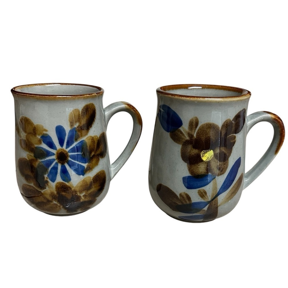 Vintage 70’s Otagiri Mug Set Of 2 Stoneware Japan Coffee Tea Boho